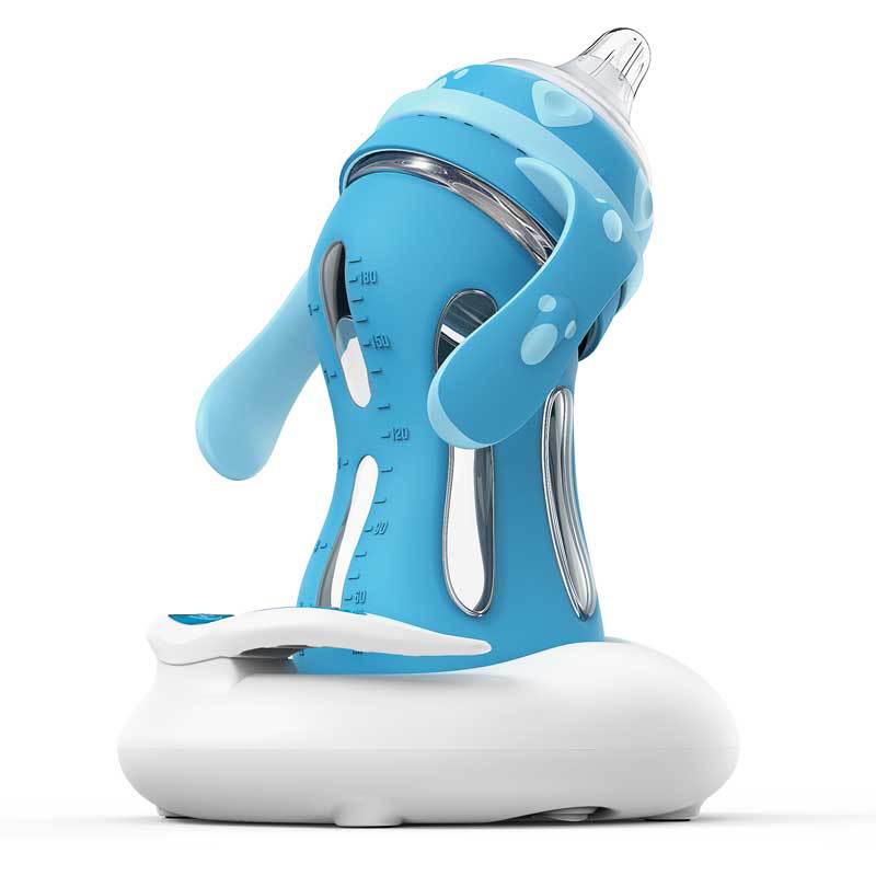 Glass Baby Bottle With Straw Drop-resistant