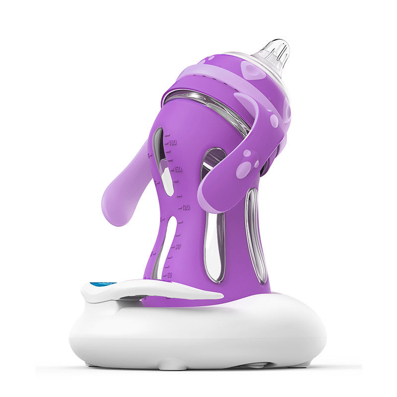 Glass Baby Bottle With Straw Drop-resistant