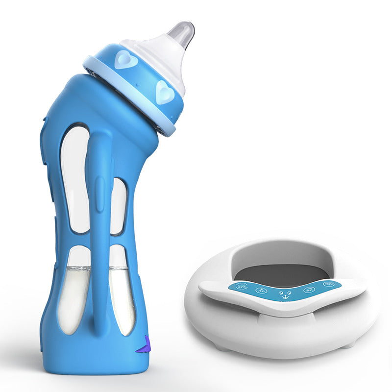 Glass Baby Bottle With Straw Drop-resistant