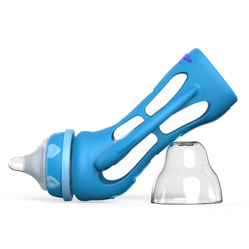 Glass Baby Bottle With Straw Drop-resistant